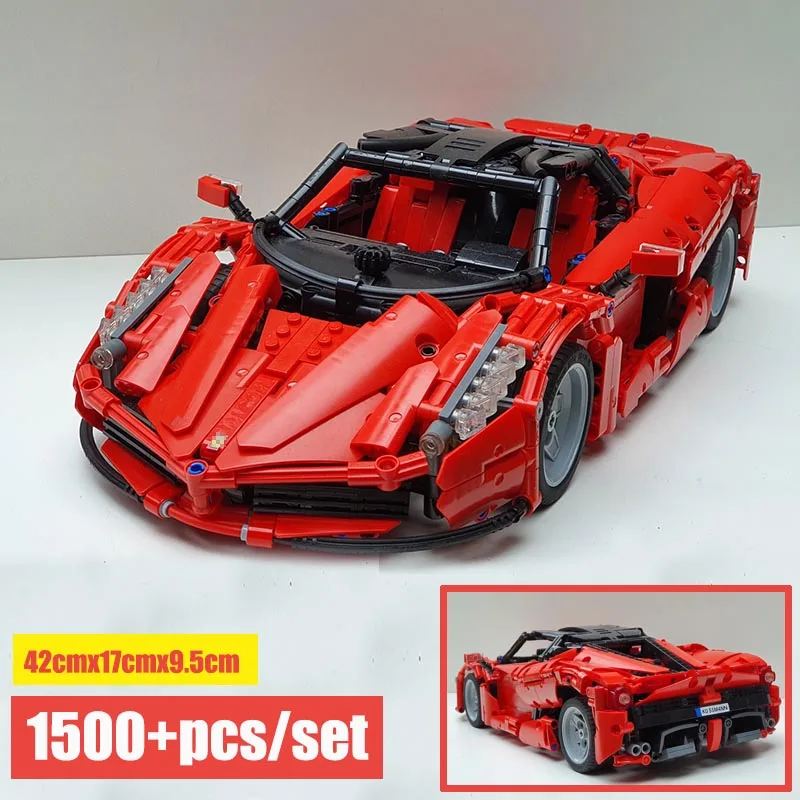 

New Moc-29075 Laferrari Sport Car FitLegosings Technic City Racing Model Kits Building Blocks Bricks Gift Toys Children