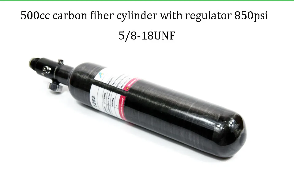 Бак из углеродного волокна 300 бар/4500psi черный M18 цилиндр 5/8-18UNF бутылка - Цвет: unf 850psi