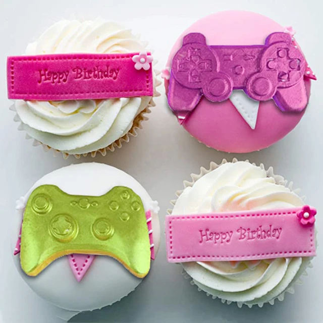 Játékvezérlő Fondant Penész Video Gamepad Szilikon Cukorkás Csokoládé Cupcake Topper Torta Dekorációs Szerszámok Gyanta Agyag - Image 6
