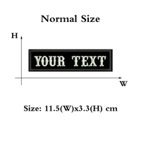 Shop Online: Buy Custom Name Text Embroidery Patch - Rectangular, 115MM Wide - Iron-On and Sew-On - Military Patches for Clothing, Biker Vest - Image 3
