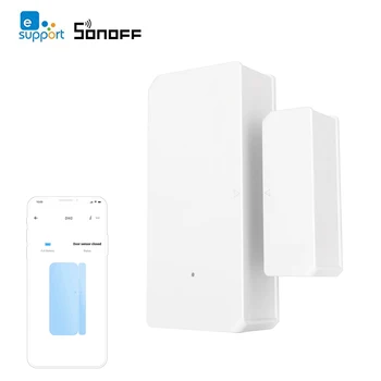 

SONOFF DW2 Sensor Wifi Wireless Door Window Alarm Smart Sensor Wireless Anti-Theft Alarm APP Alert Notification For Smart Home