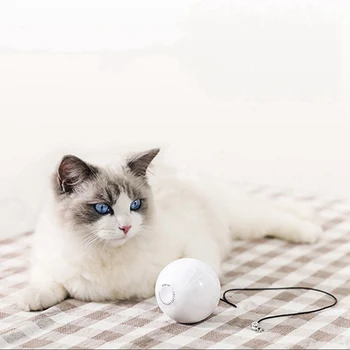 

Pet Dog Cat Play Toy Automatic Rolling Ball Jumping Activation Cat Toys Powered By Battery Interactive Pet toys