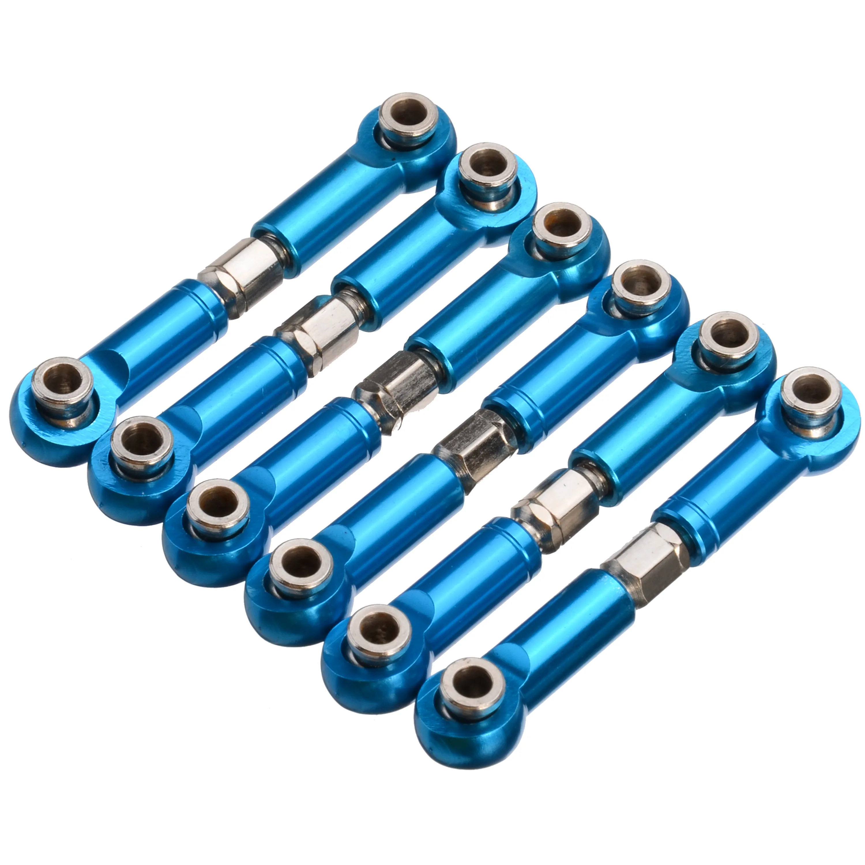 6pcs 4 5mm Adjustable Metal Steering Linkage Servo Link Pull Rod Front Rear Pull Rod For 1 6pcs 4 5mm Adjustable Metal Steering Linkage Servo Link Pull Rod Front Rear Pull Rod For 4