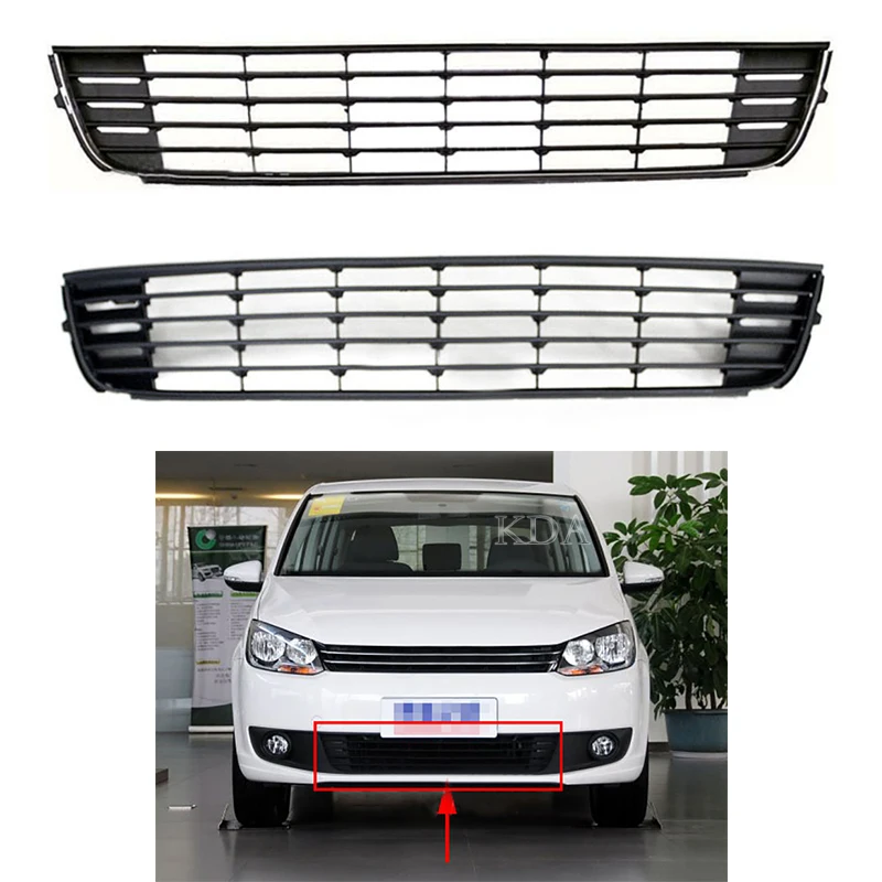 

Auto Replacement Front Bumper Grille Racing Grill Cover For VW Touran 2011-2015 Caddy 2011 2012 2013 2014 1T0853677C
