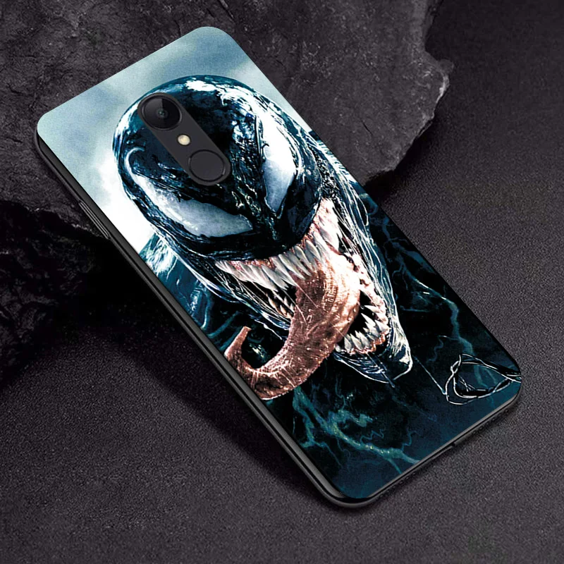 TPUBLK657 Чехол Venom Avengers для Xiaomi Redmi 4X Note 4 4X чехол для Redmi Note 6 Чехол Note 7 5 8 Pro черный ТПУ чехол для телефона Redmi Note 8T - Цвет: TPUBLK657