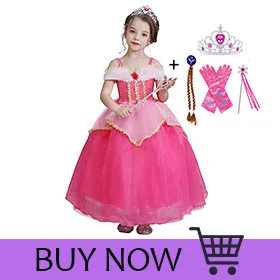 2020 Baby Girl Anna Elsa Princess Dress for Girls Halloween Carnival Party Dress up Birthday Costume Childen Clothing Vestidos