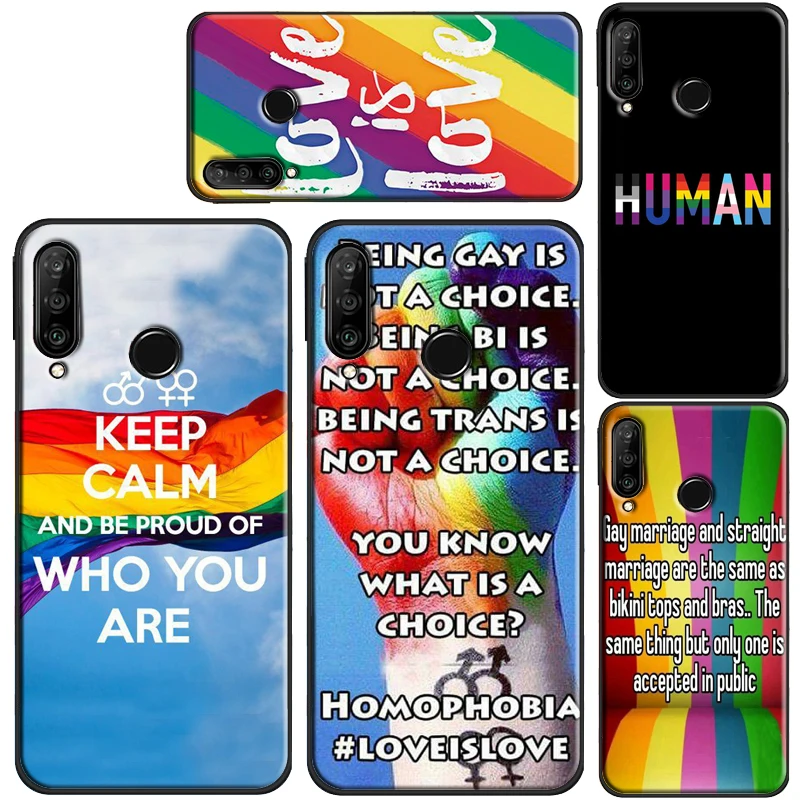 Чехол ЛГБТ с радужным флагом для Huawei Nova 5T P Smart 2019 2021 P30 P40 Pro P20 Lite Honor 20 10i 8X 9X |