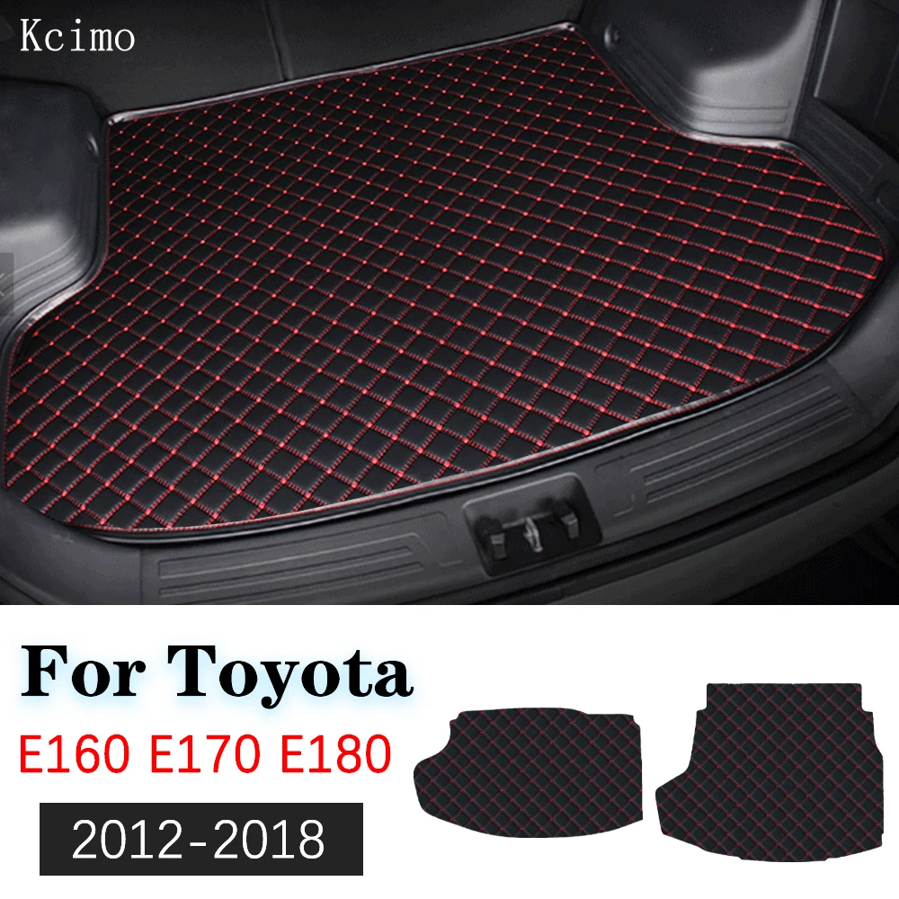 Leather Car Trunk Mat For Toyota Corolla 2012-2018 Boot E160 E170 E180 Cargo Liners Tray Slip Rear Liner Pad Axio |