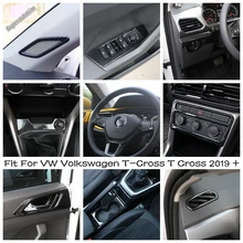 

Automotive Interior Stickers Carbon Fiber Look Decoration Cover Trim For VW Volkswagen T-Cross T Cross 2019 - 2021 ABS Accessory