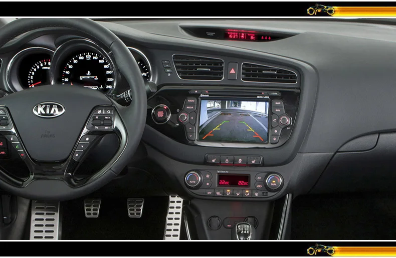Для Kia Ceed хэтчбек JD 2012~ RCA AUX Автомобильная Беспроводная парковочная камера/HD CCD ночного видения Автомобильная камера заднего вида