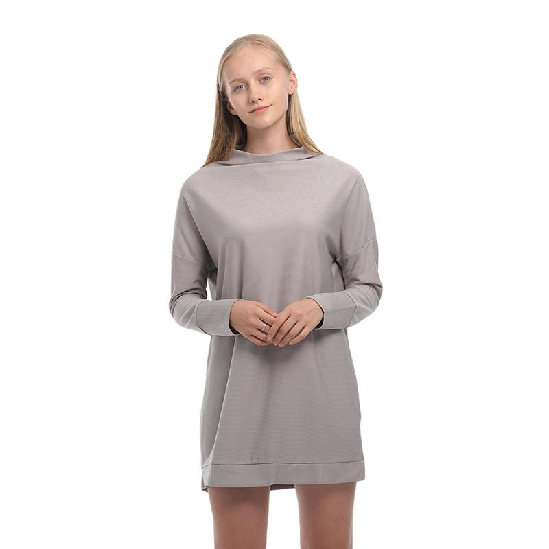 Модные женские вязаные Свободные мешковатые мини платья свитеры элегантный