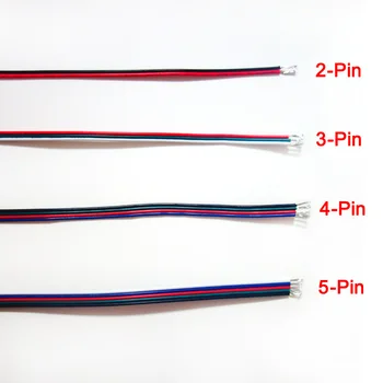 

2Pin/3Pin/4Pin/5Pin/6Pin 20AWG Extension Cable For WS2812B WS2811 SK6812 APA102 WS2801 5050 3528 RGB RGBW LED Strip Lights