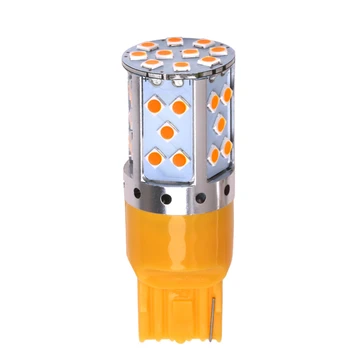 

100PCS T20 W21W 7440 3030 35 SMD Error FREE LED Canbus NO Hyper Flash New Turn Signal 12V DC Car LED Light