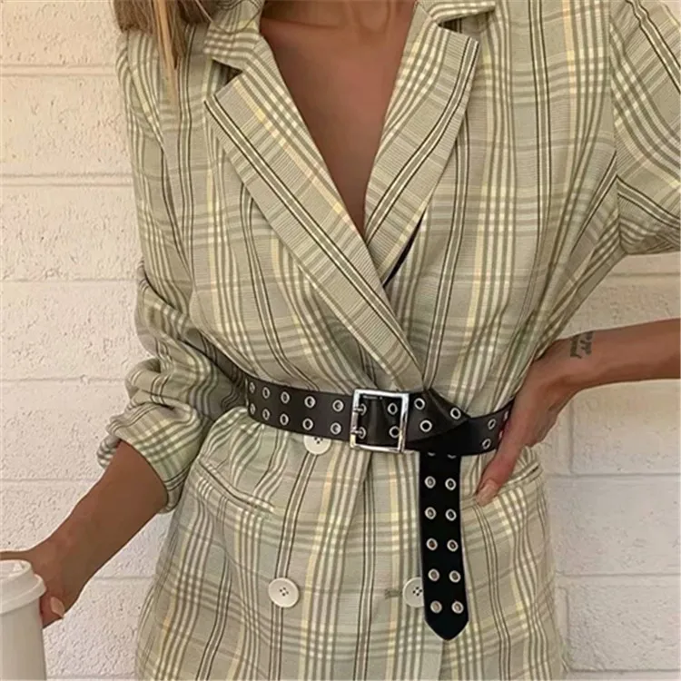 

Plaid Suit Jacket Women's INS Europe And America 2019 Autumn Clothing New Style Casual Elegant WOMEN'S Long Sleeve Suit
