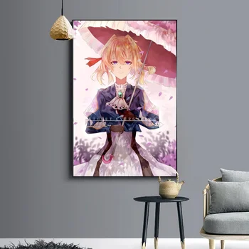 

Violet Evergarden silk Poster Art Print Wall Pictures for Living Room No Frame