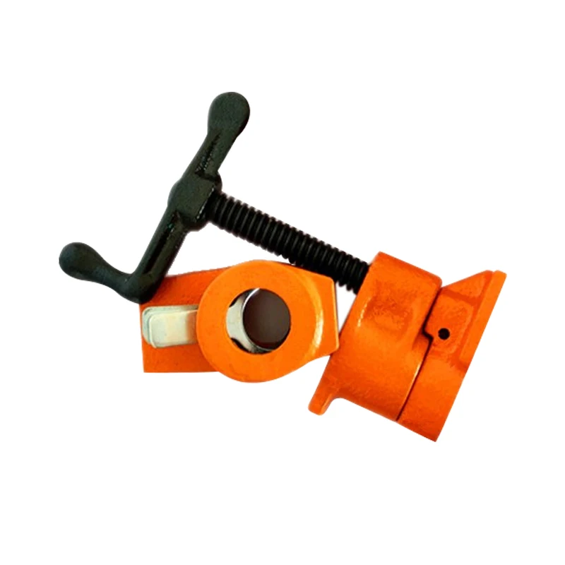 

Cast Iron Wood Gluing Pipe Clamp Quick Release 1/2 3/4Inch Clip Set Woodworking Tool SEP99