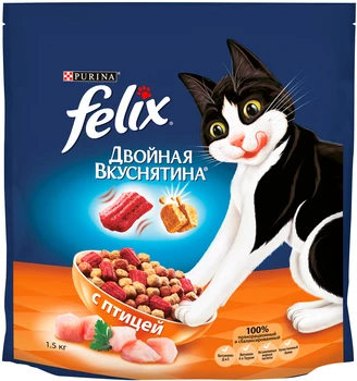 

FELIX FELIX DUAL yummy for adult cats with a bird