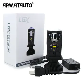 

H4 LED Car Headlight with Mini Projector Lens Conversion Kit Hi/Lo Beam 9600LM Motorcycle Headlight Bulb Drive 5500K 12V 24V