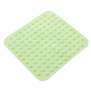 

Practical Draining Hole Bath Mat Bathtub Non Slip Kitchen Suction Cups PVC Home Foot Massage Hotel Square Odorless Shower