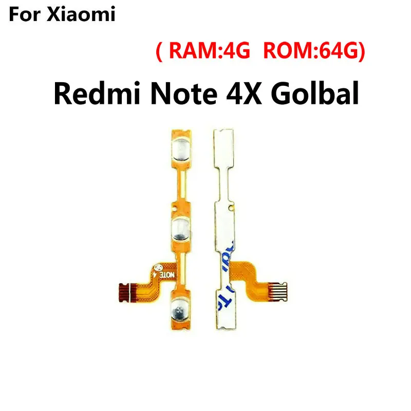 Новинка для Xiaomi Redmi Note 4 4X Pro Global Боковая кнопка гибкий кабель питания громкости FPC