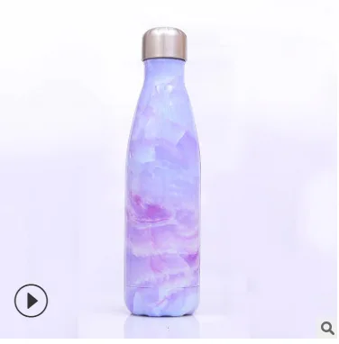 Детская бутылка 17 унций Gourde Velo Bottiglia Termica Bouteille Inox Botella изолированный стакан Термос кружка термос - Цвет: Magic purple