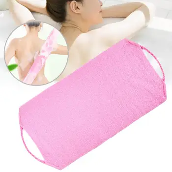 

Bath Towel Brush Exfoliating Massage With Pull Ring Shower Cloth Back Scrub Household Merchandises Scrubbers Bathroom Products