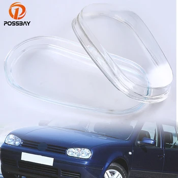 

POSSBAY Car Headlight Lenses for VW Golf/Variant/4 Motion 1998-2006 Glass Headlamp Housing Clear Lens Shell Cover Replacement