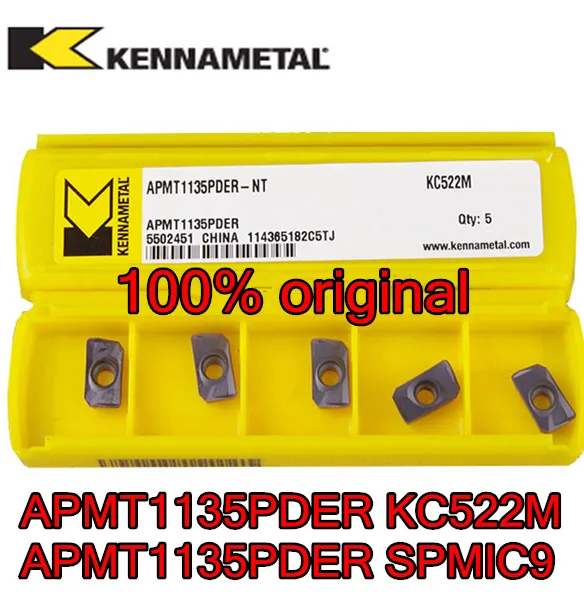 APMT1135PDER KC522M APMT1135PDER SPMIC9 оригинальная карбидная вставка KENNAMETAL