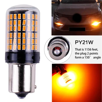 

Universal 12V-24V BAU15S 7507 Front/Rear Turn Signal Light PY21W 5009 Canbus No Error Led Bulb Amber Blinker Reverse DRL