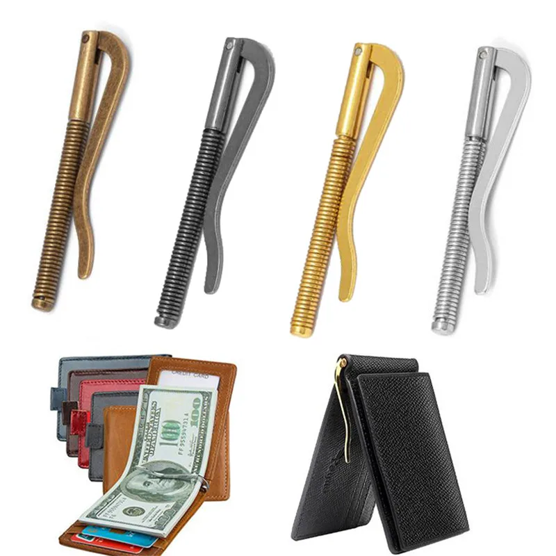 Metal Money Clip Bifold Spring Clamp Cash Holder For Men Women 1Pc