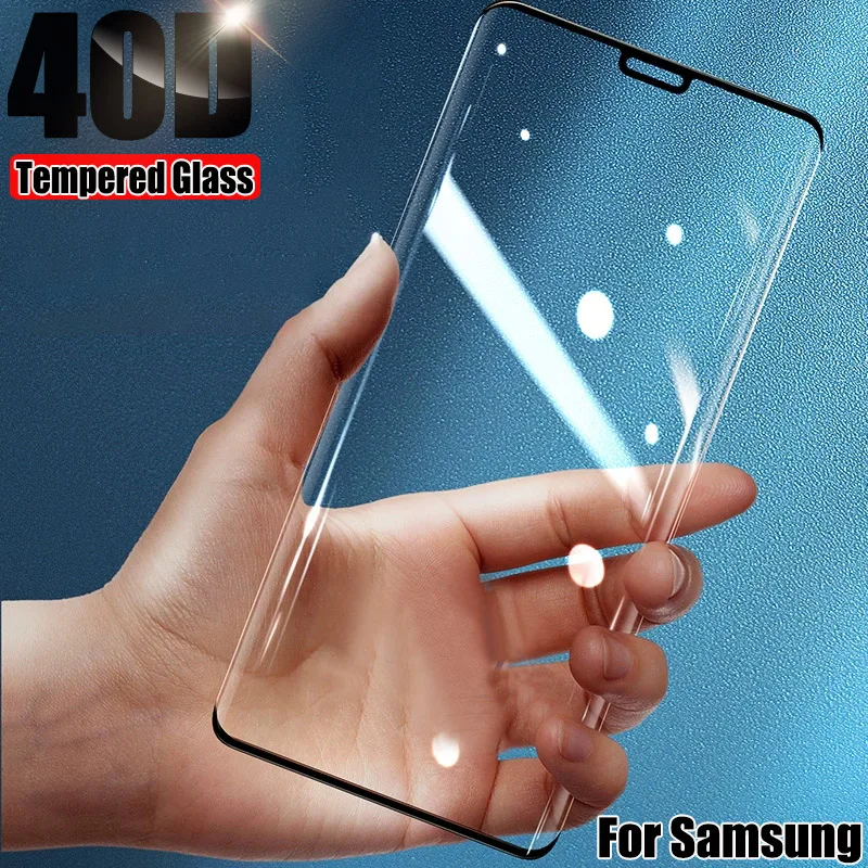 40D закаленное стекло для Samsung Galaxy S10 S9 S8 Plus S10E Защита экрана Note 8 9 10 защитное