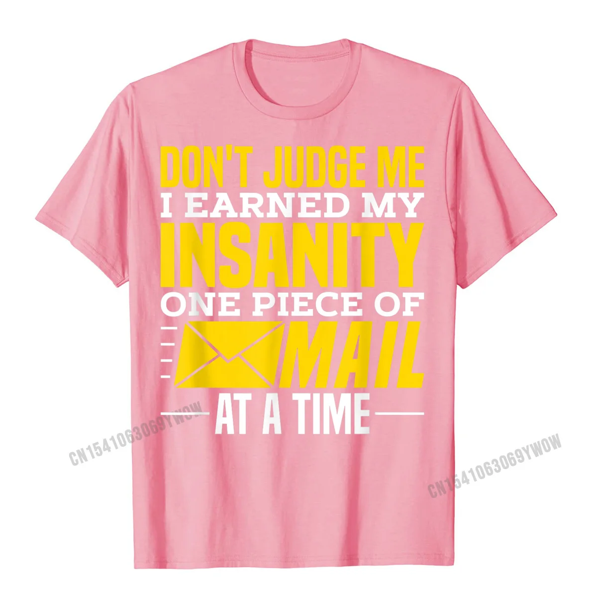Round Neck Unique 100% Cotton Men T-Shirt comfortable Short Sleeve Tops Shirts Prevailing Comics Tops Tees Top Quality Funny Postal Worker Outfit for a Mailman T-Shirt__1169 pink