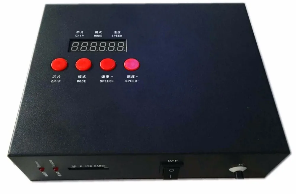 K-8000AC, синхронный контроллер переменного тока, светодиодный контроллер пикселей; off-line; WS2801 WS2815 WS2812 WS2811 GS8208 SK6812 пикселей контроллер