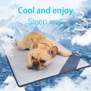 

Summer Dog Mat Ice Pad 2 Size Ice Silk Cool Pet Beds Sofa Cushion Fit All Pet Puppy Cat Summer Cooling Mat