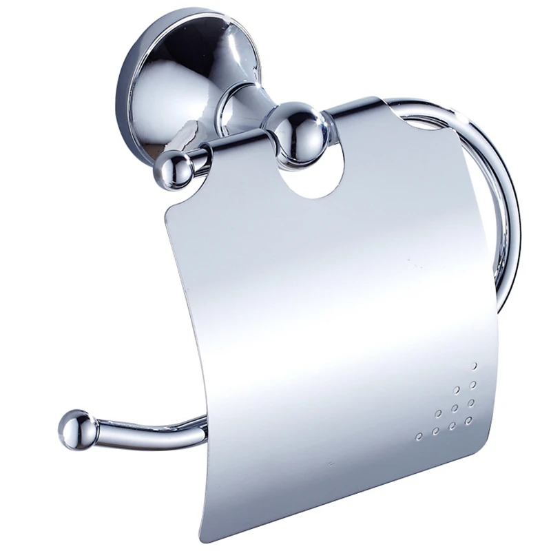 

1pc Brass Silver Toilet Paper Holder Tissue Rack Bathroom Kitchen Roll Holder Paper Tissue Rack Wall Mounted