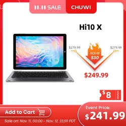 CHUWI – tablette PC Hi10 de 10X10.1 pouces avec écran FHD, 6 go de RAM, 128 go de ROM, Intel N4120 Quad Core, windows 10, double bande, wi fi 2.4G/5G 