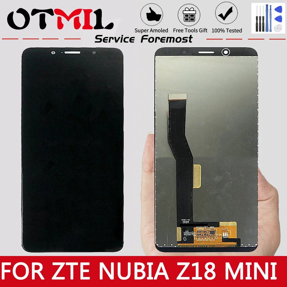 ЖК-дисплей 5 7 дюйма для ZTE Nubia Z18 Mini NX611J сенсорный экран с дигитайзером NX611H дисплей