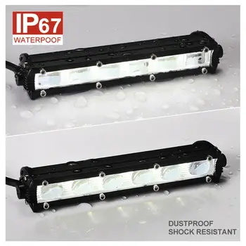 

Spot LED Flood Work Single Row 6D Optical Design Offroad Lamp SUV Wagon