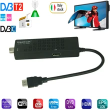 

New Haohsat DVB T2Pro DVB-C-T HEVC 10-Bit TV Receiver Box Supports H.265 Spanish Italian Russian TV Decoder