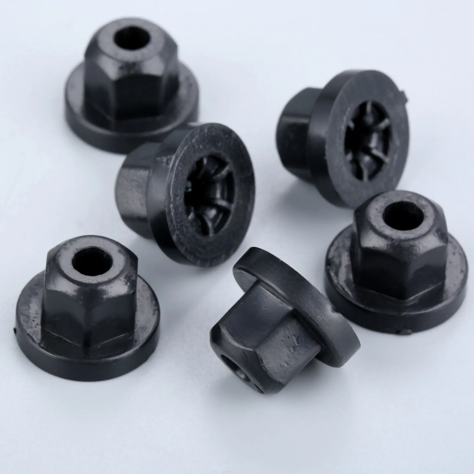 Car Plastic Body Nut Flange Clips 40Pcs 10mm Hex Fastener Rivets For BMW 7 Series Benz 003-990-02-51 16-13-1-176-747