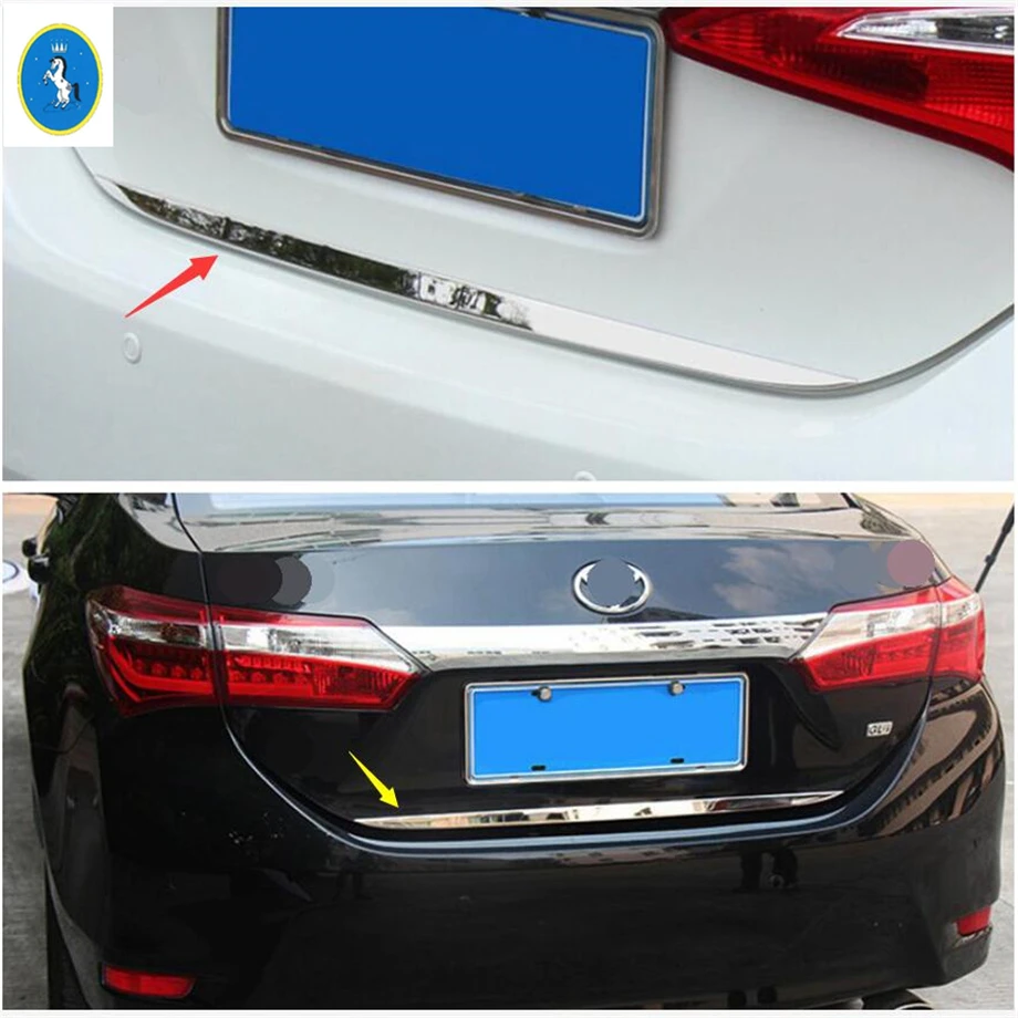 Yimaautotrims авто аксессуар Задняя Крышка багажника Накладка полосы крышка подходит для Toyota Corolla