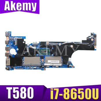

Laptop motherboard For LENOVO Thinkpad T580 Core SR3L8 i7-8650U Mainboard 01YR258 17812-1