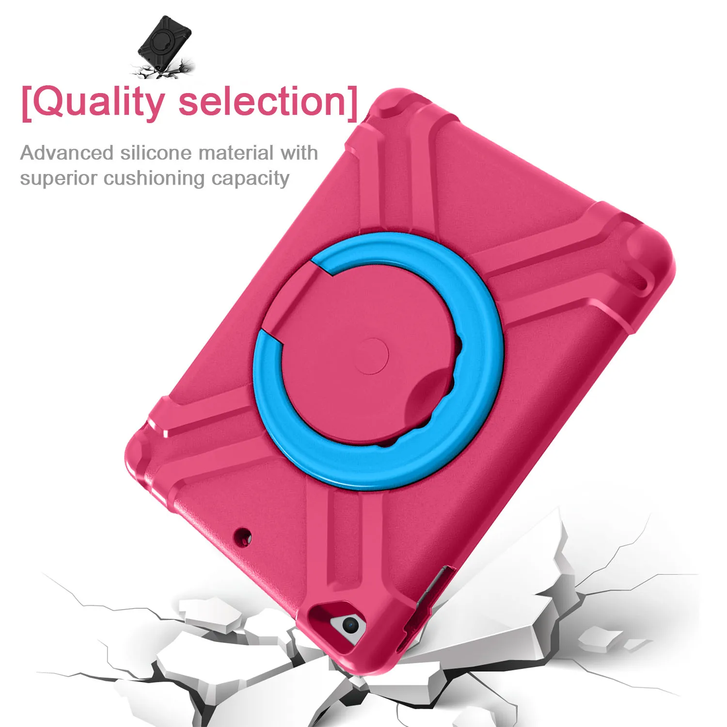 Ударопрочный EVA чехол для IPad Air 1 Air 2 Чехол A1474 A1566 360 Вращающийся силиконовый мягкий детский чехол-подставка для Ipad Air 1 Air 2 Чехол