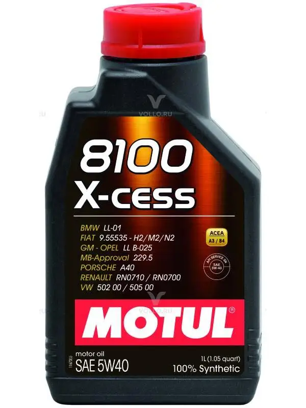 MOTUL 8100 X cess SAE 5w40 ACEA A3/B4 API SM/CF моторное масло 12*1л (100% синтетика ) 102784|Моторное масло| |