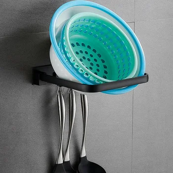 

Washbasin Wall-Mounted Punch-Free Bathroom Metal Racks Washbasin Shelf Bathroom Storage Rack