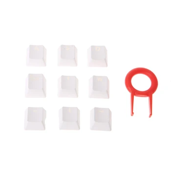 

9 Key Doubleshot Translucent Mechanical Keyboard KeyCap Backlit For Cherry MX