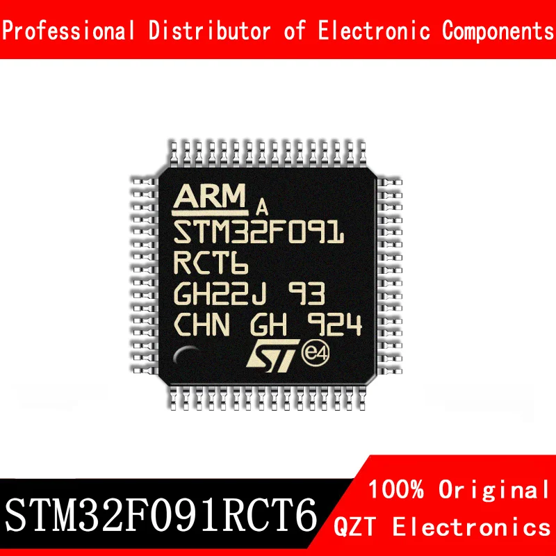 5pcs/lot new original STM32F091RCT6 STM32F091 LQFP64 microcontroller MCU In Stock new stm32f091vbt6 stm32f091vct6 stm32f091rct6 stm32f091cbu6 stm32f091ccu6 stm32f091vch6 stm32f091vch7 microcontroller chip
