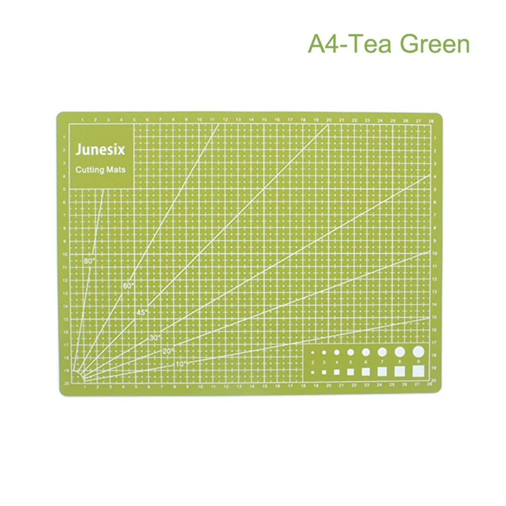 A4 Tea Green А3 А4 ПВХ самовосhealing вающийся коврик для резки ремесло стеганая сетка линии печатная доска JAN88 - Цвет: A4 Tea Green