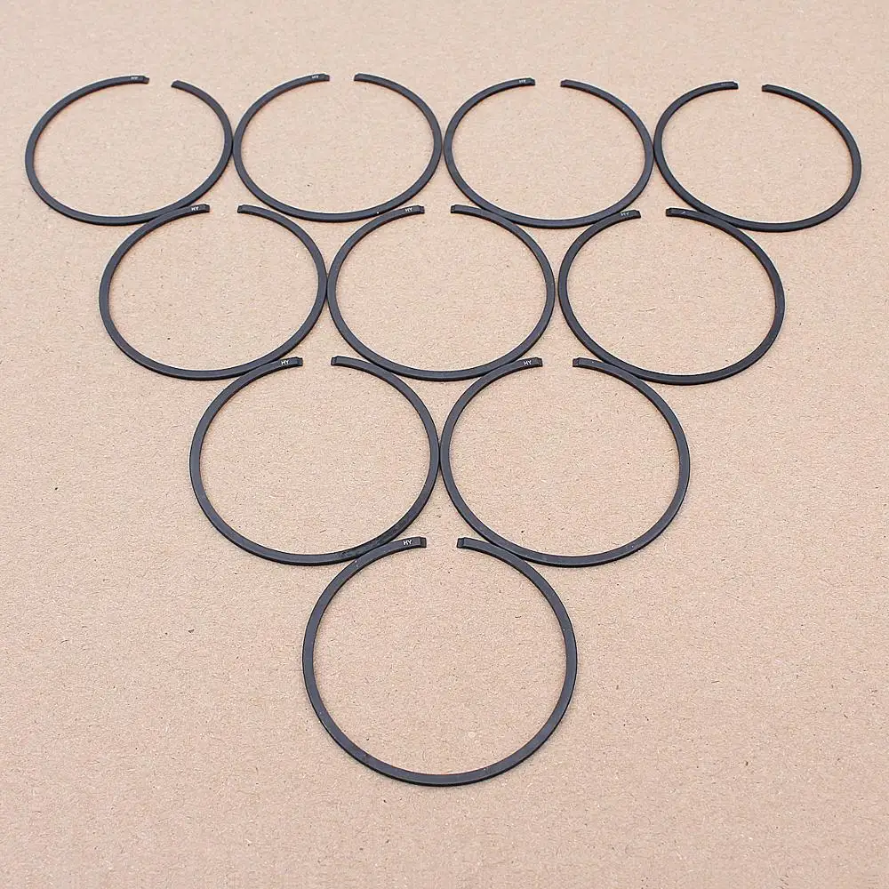 10PCS/LOT Piston Rings 45mm x 1.2mm For Husqvarna 345 346XP 353 350 351 Chainsaw Replacement Part 537253002