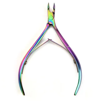 

Professional Nail Cuticle Nipper Rainbow Clipper Tweezer Scissor Dead Skin Remover Nail Art Tool
